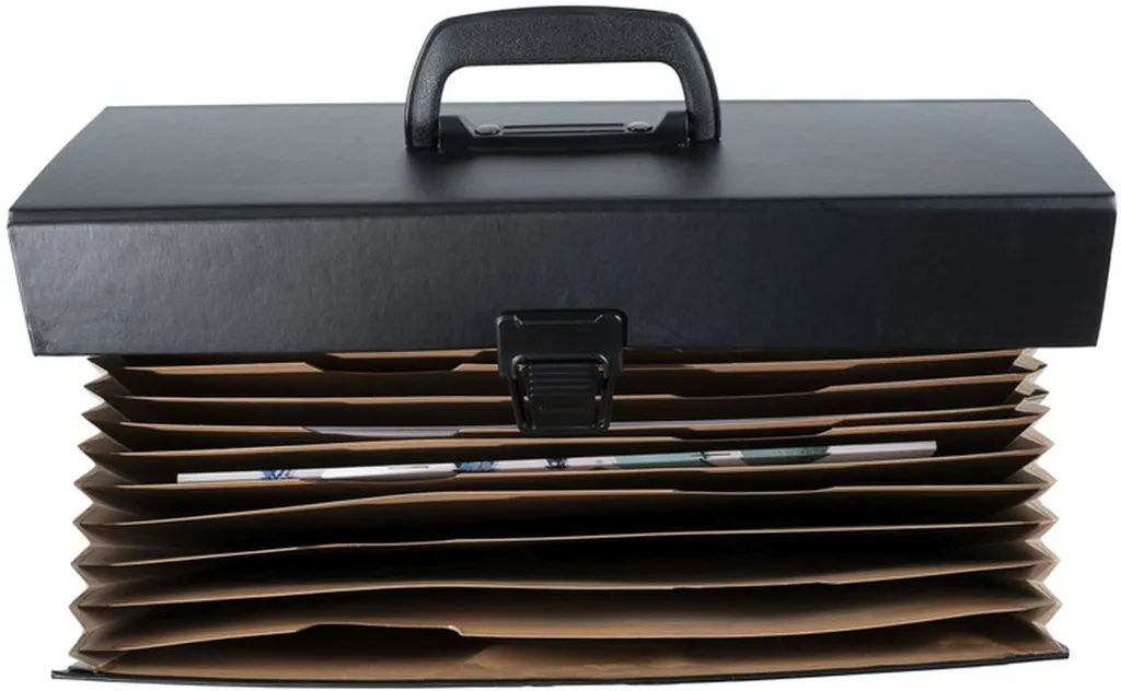 Trieur valisette 20 compartiments A4 pour documents Exacompta transportable
