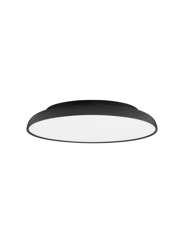 Nova Luce LINUS Plafonnier LED Noir Minimaliste pour Salon et Bureau