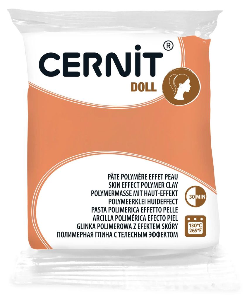 Cernit 6x Cernit DOLL 56 g Karamell CE0950056807C