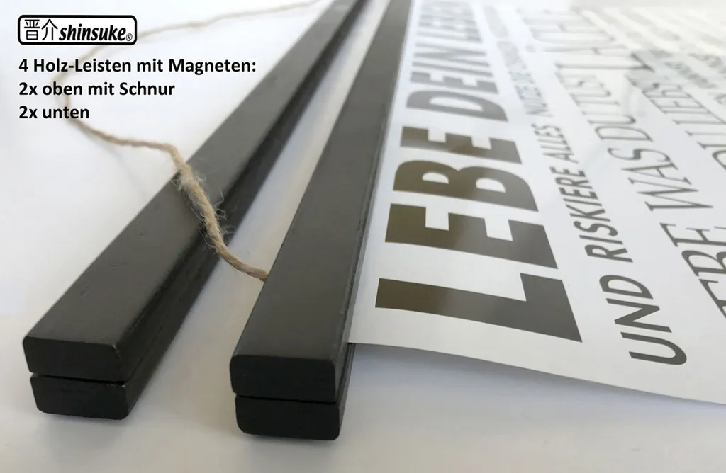 Quadro Ferrari 360 Modena Poster con Supporti Legno Nero 61 cm - Ufficio