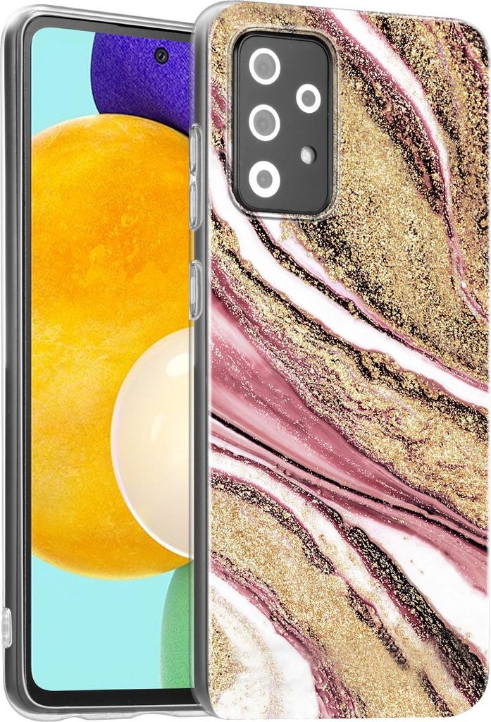 Hülle für Samsung Galaxy A33 5G Schutzhülle Marmor Motiv Handy Case Silikon Slim Cover