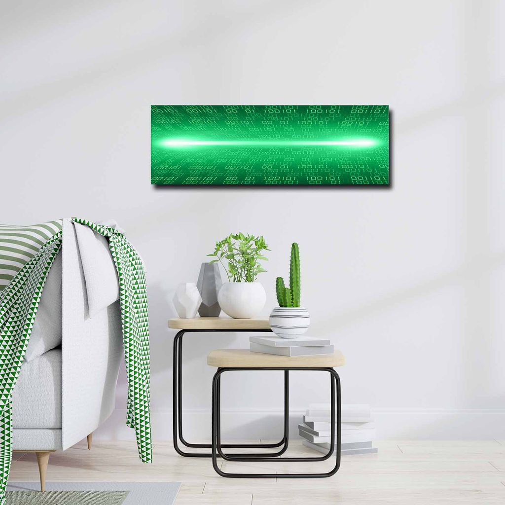 Wallity, 3090ABSC- GLR1017, Bunt, Leinwandbilder, 30 x 90 cm, 100% Leinwand