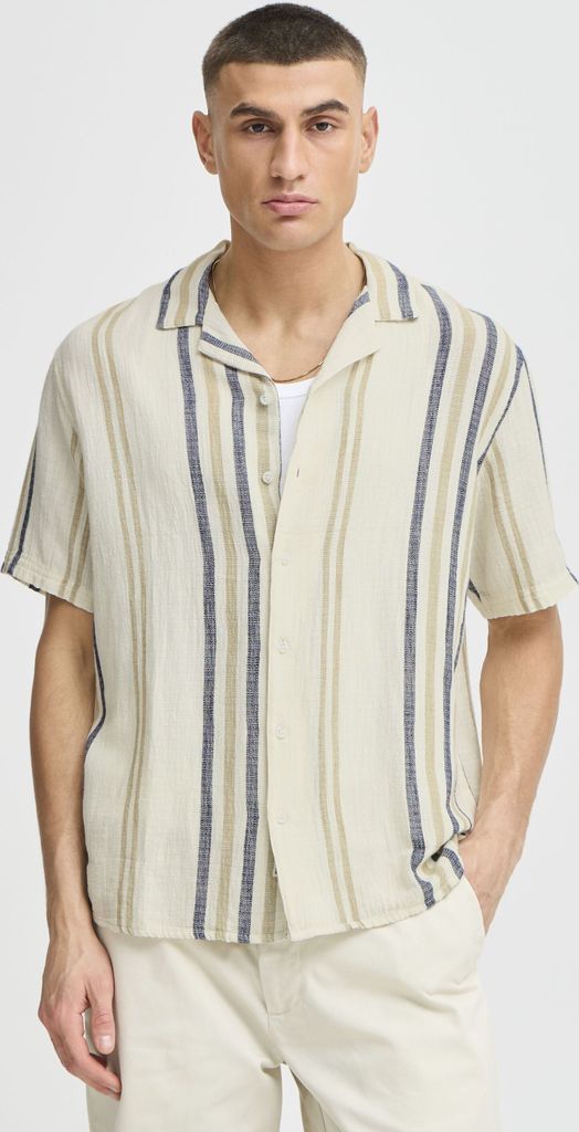 !SOLID SDISAI Herren Kurzarmhemd Hemd Herrenhemd 100% Baumwolle relaxed fit