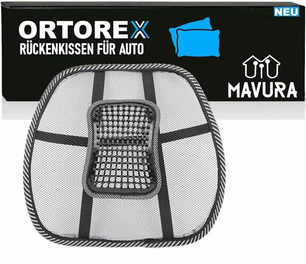 Supporto Lombare ORTOREX per Auto e Ufficio - Ergonomia Professionale