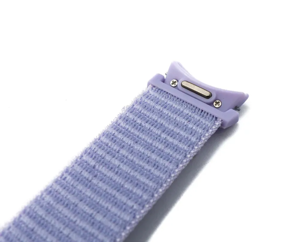 SYSTEM-S cinturino in nylon da 22 mm per lo smartwatch Galaxy Watch 6 in viola