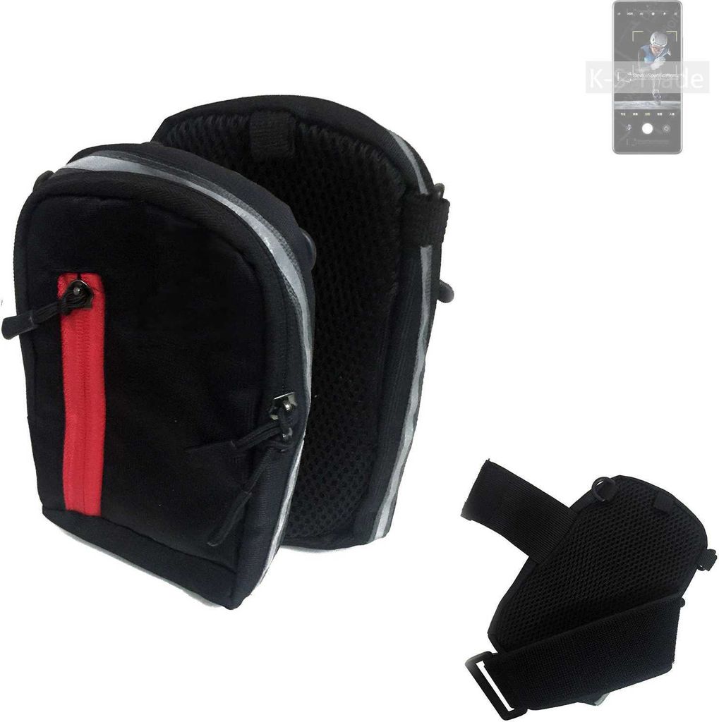 K-S-Trade Outdoor Gürteltasche Holster Umhängetasche kompatibel mit Xiaomi 12 Pro Dimensity schwarz Handy Tasche Case travelbag Schutz Hülle Handy