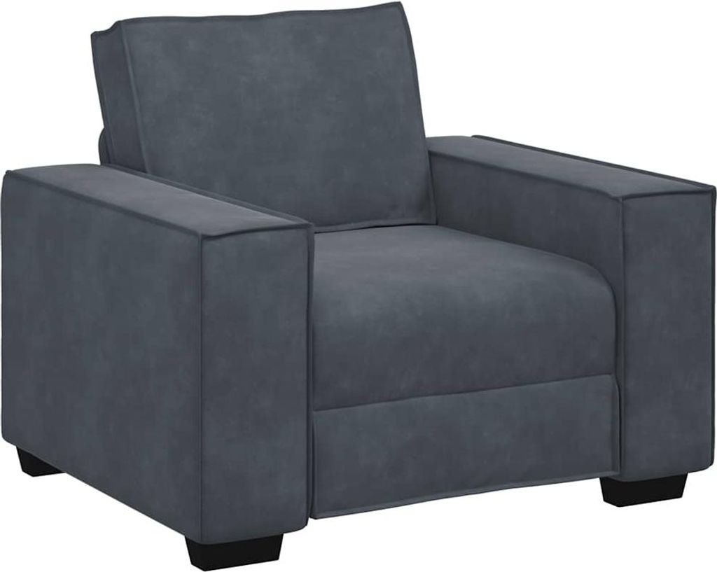 vidaXL Sessel Dunkelgrau 100x78x84 cm Samt