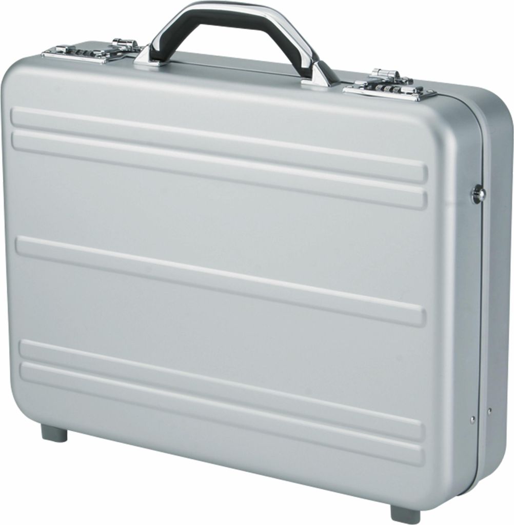ALUMAXX Laptop-Attachékoffer MERCATO, silber, Aluminium 45188 (Aktenkoffer)