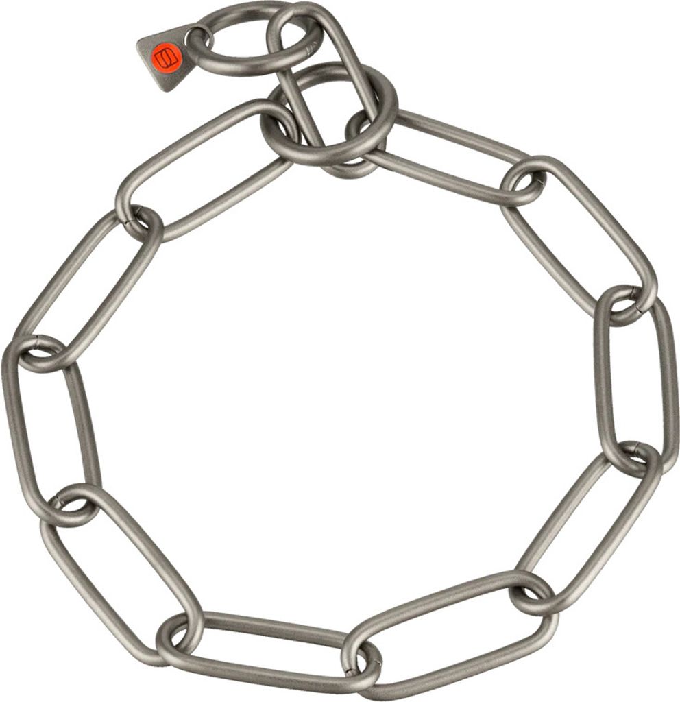 Sprenger Halskette, langgliedrig - Edelstahl Rostfrei matt, 4,0 mm, 58 cm