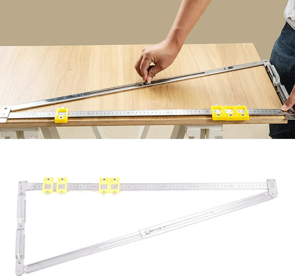 Guide de mesure extensible 2 en 1 avec connecteur intégré pour bois - 11