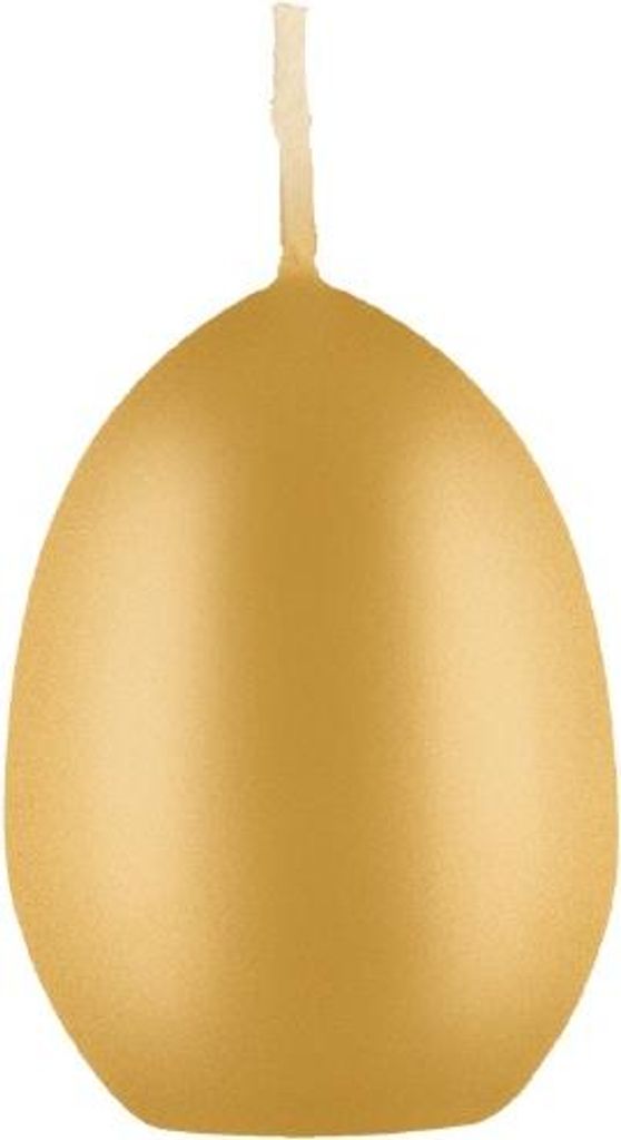 XXL Eikerzen, Straußenei Metallic Gold, 200 x Ø 140 mm, 1 Stück