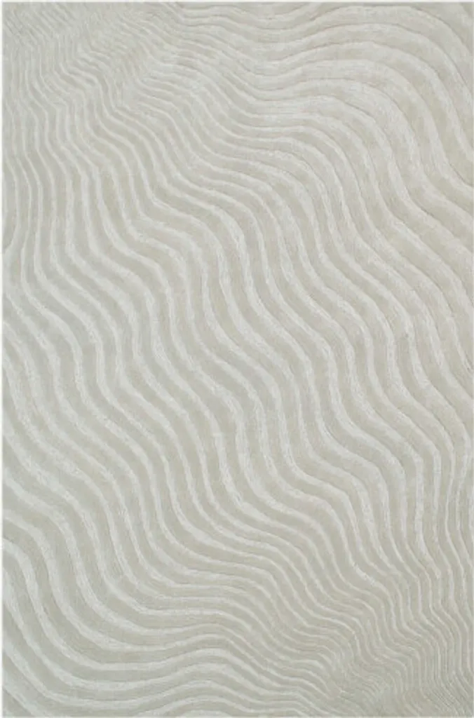 Grand tapis Sydney gris argent 170x240 cm - Finition soyeuse et chic