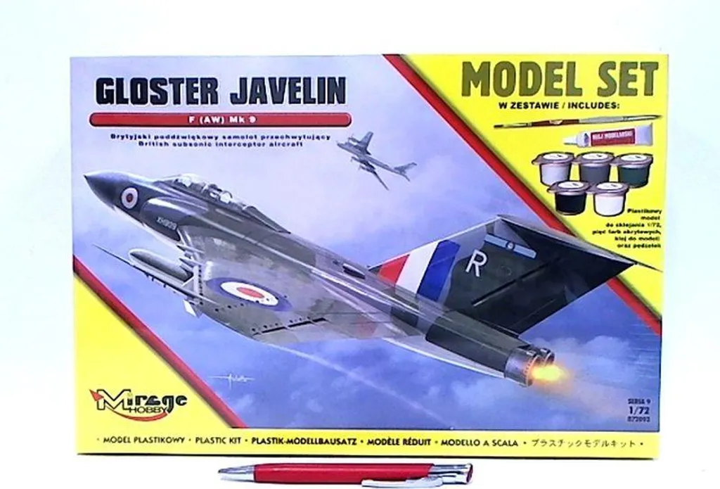 Mirage Hobby Gloster Javelin S09 1/72 sklej - Kit de montage détaillé