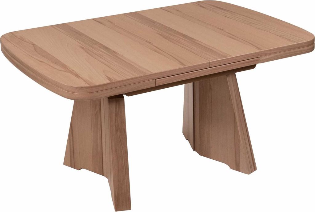Couchtisch höhenverstellbar und ausziehbar Clair 125x54x75 Kernbuche