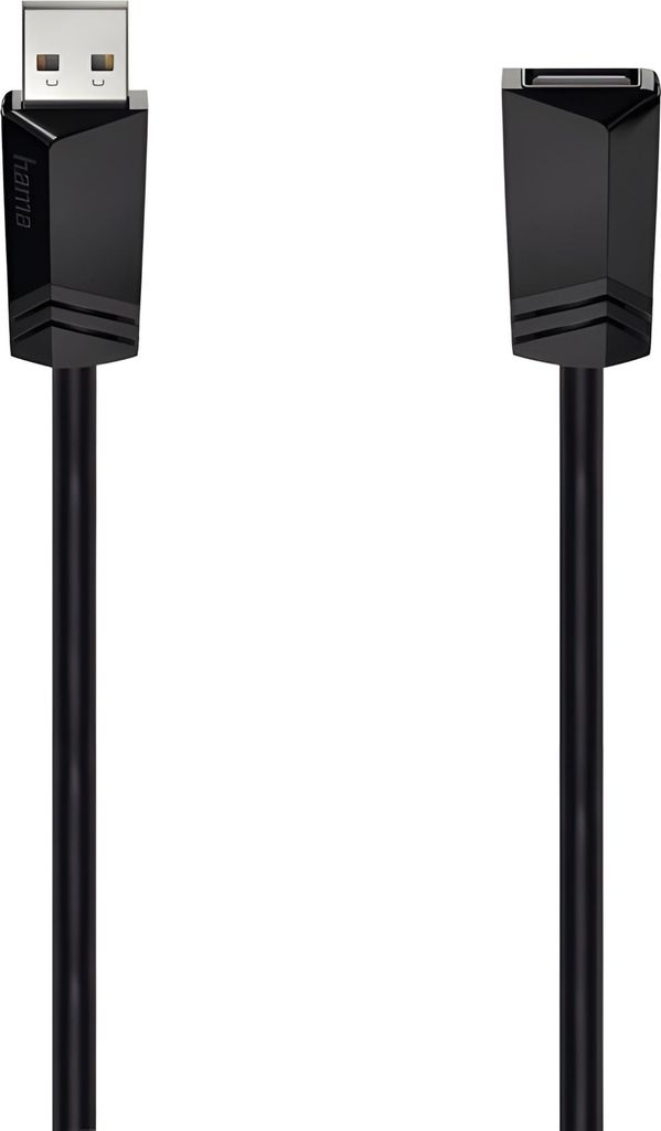 HAMA Kabel USB 2.0 Verlngerung 480 Mbit/s 5,0 m Schwarz