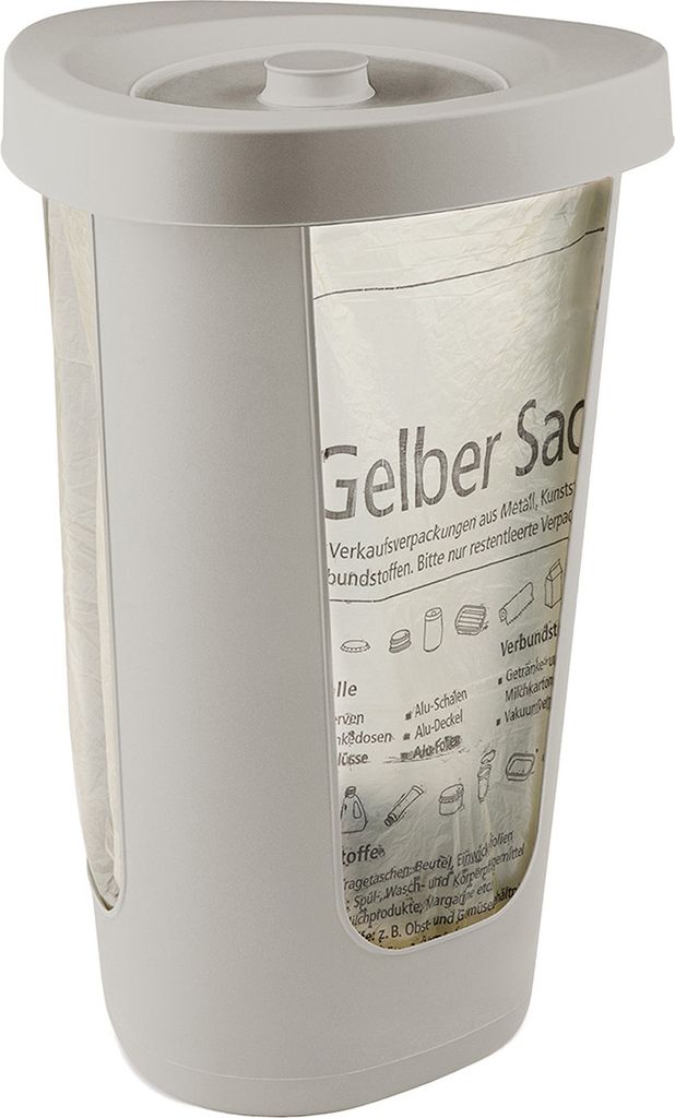 Rotho Müllsackständer 50L Fabu - Gelber Sack Halter - Produktbild 1