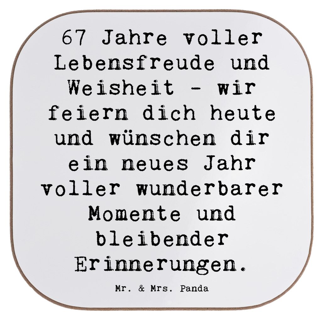 Mr. & Mrs. Panda Untersetzer für Gläser Spruch 67. Produktbild 