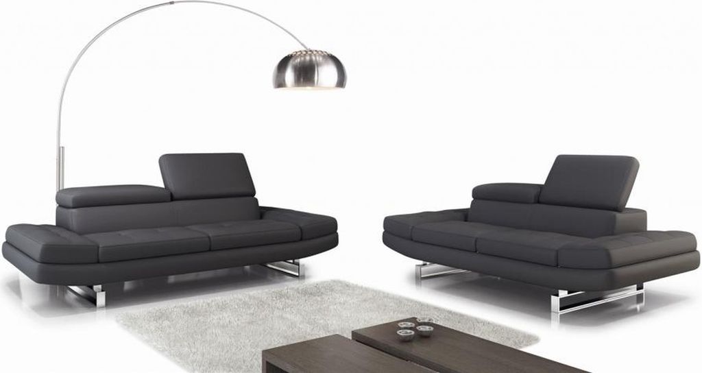 Ledersofa Couch Wohnlandschaft 3+2+1 Sitzer Garnitur Design Modern Sofa