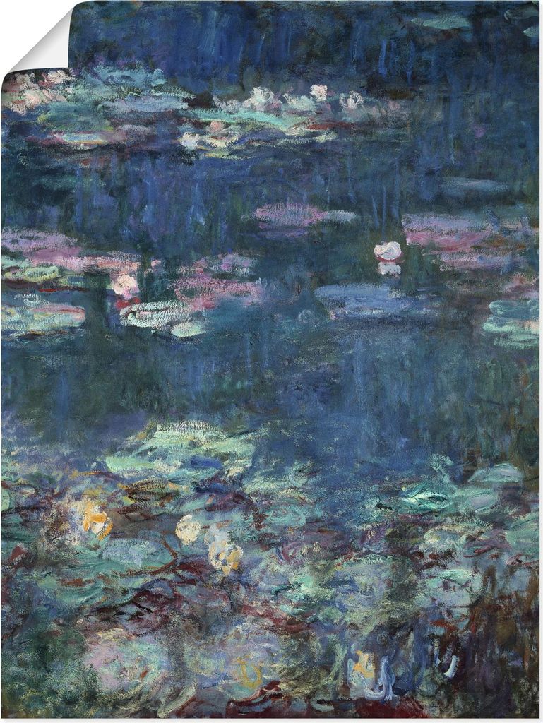 ARTland Poster Seerosen. Detail. Größe: 90x120 cm