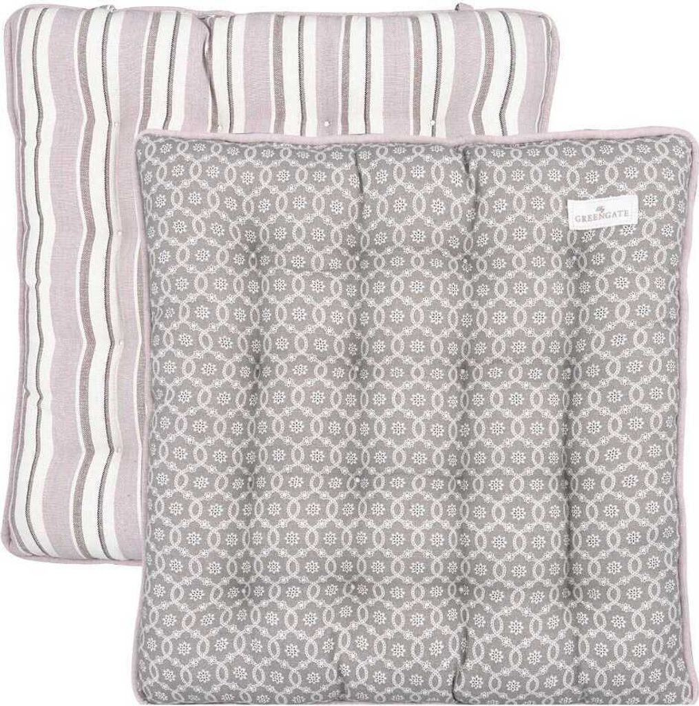 Greengate Sina Sitzkissen grey 40x40cm