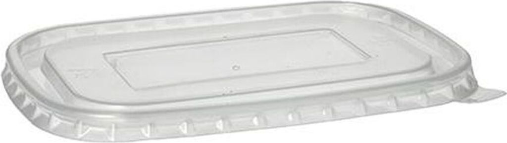 Deckel für Verpackungsbecher, PP rechteckig 1 cm x 17,3 cm x 12,3 cm transparent