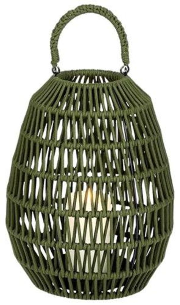 Lambert Laterne Cahaya Outdoor Kordel Olive Klein (37cm) Produktbild 