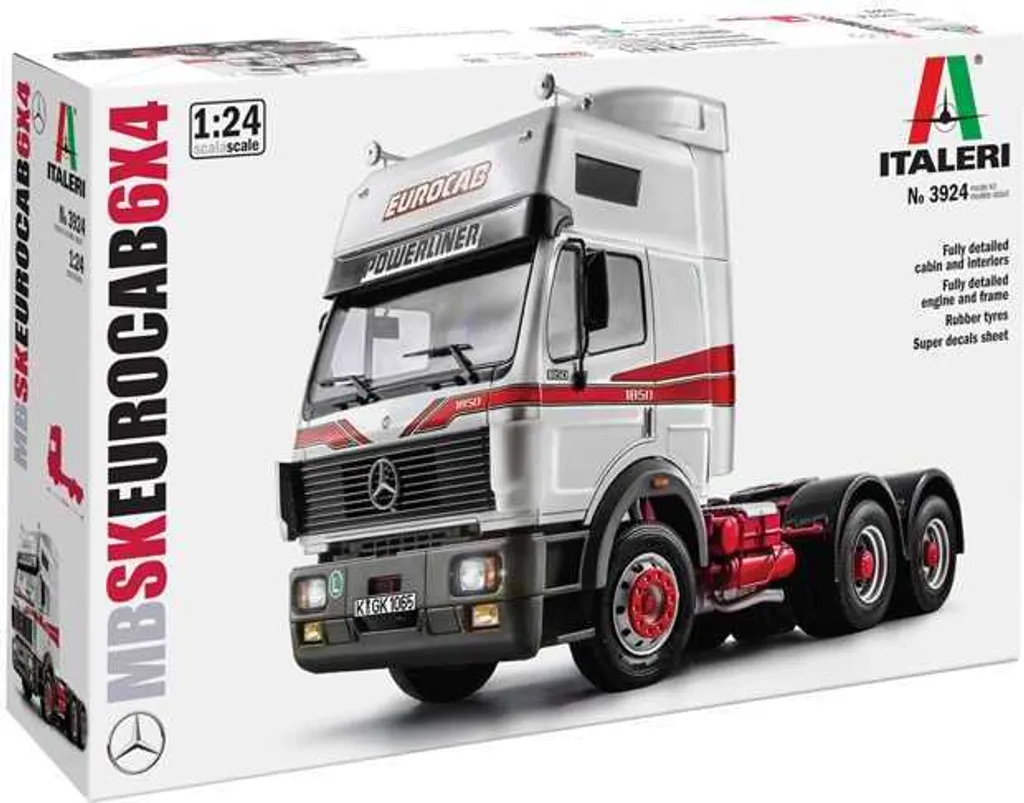 Italeri 3924 Mercedes Benz SK Eurocab 6x4 Maquette Camion 1:24