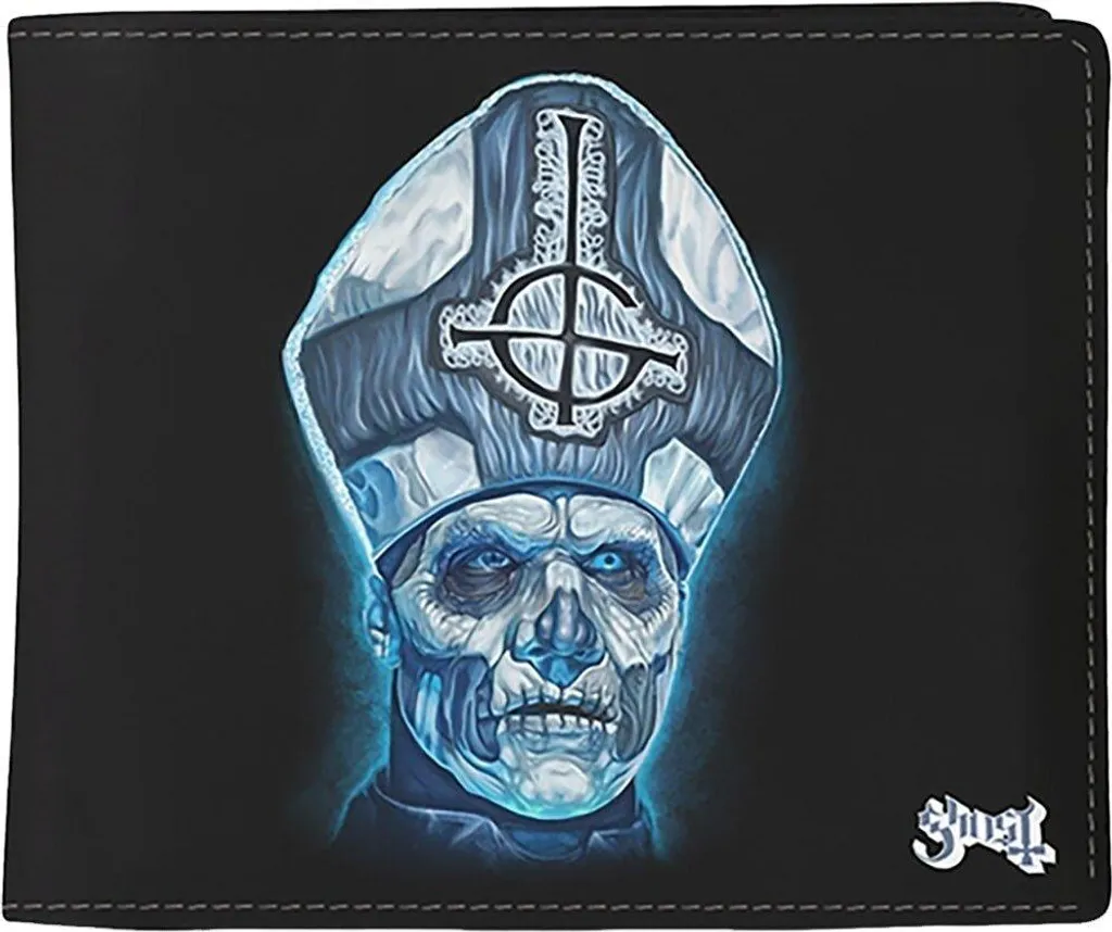 Portefeuille bleu Ghost Papa compact pour vos sorties et concerts