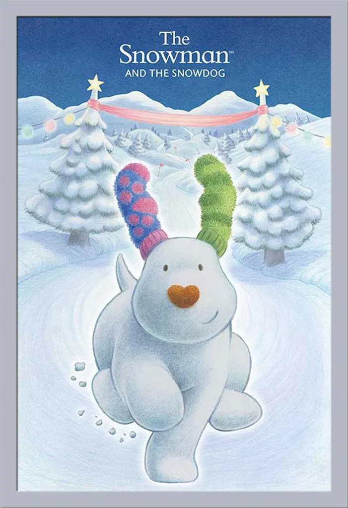 Poster Snowdog avec vitre acrylique et cadre interchangeable Shinsuke