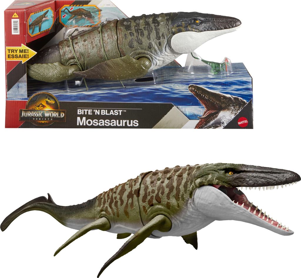 Jurassic World: Rebirth Actionfigur Bite 'n Blast Mosasaurus 65 cm