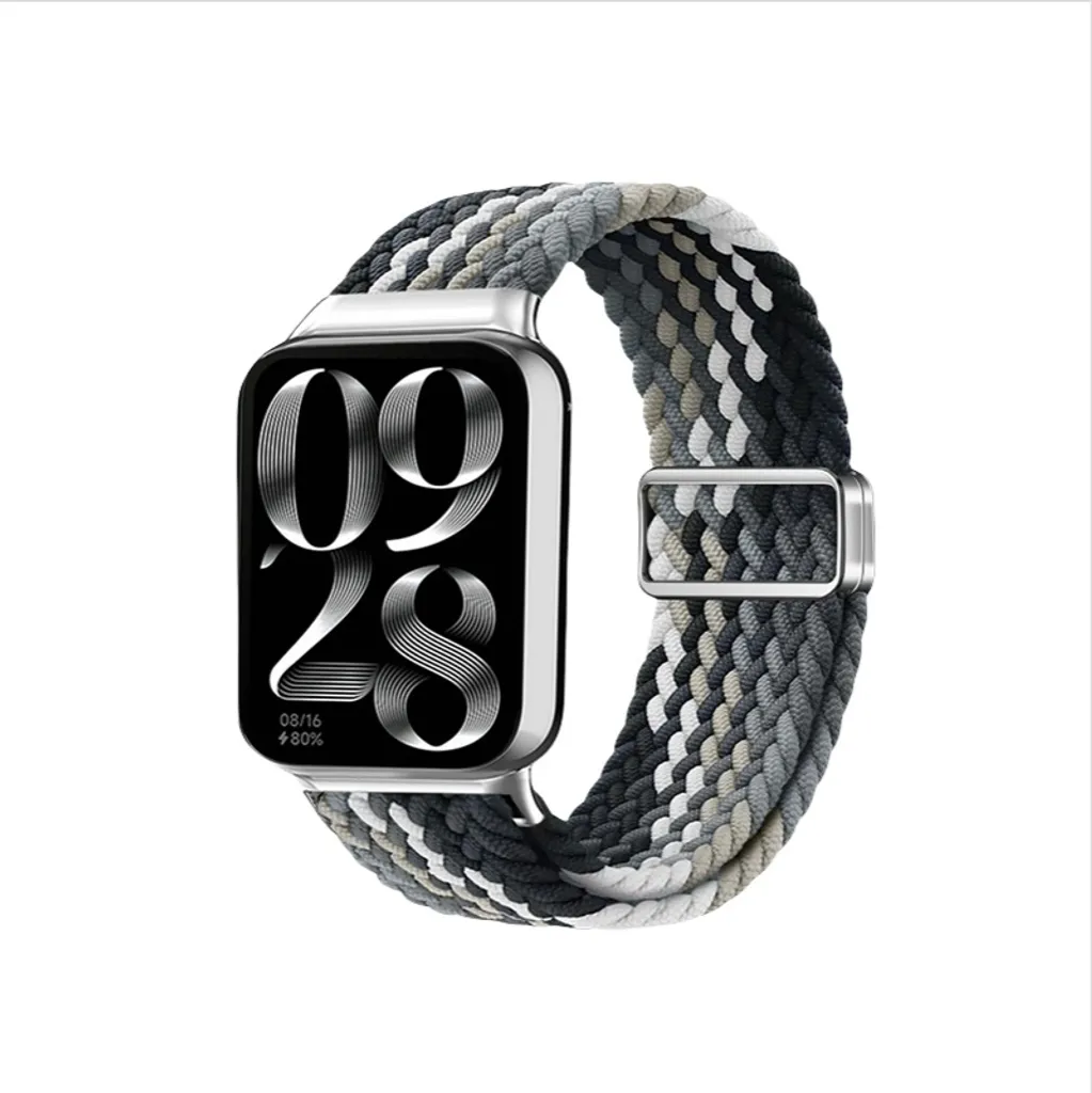 INF Cinturino intrecciato in nylon nero cioccolato per Xiaomi Smart Band Redmi Watch5 Attivo