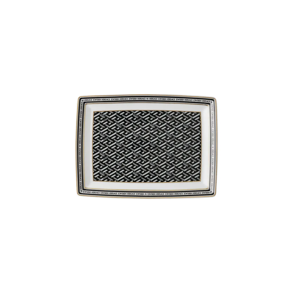 Minimalismo Luxury: Rosenthal Versace La Greca Signature Black 18 cm