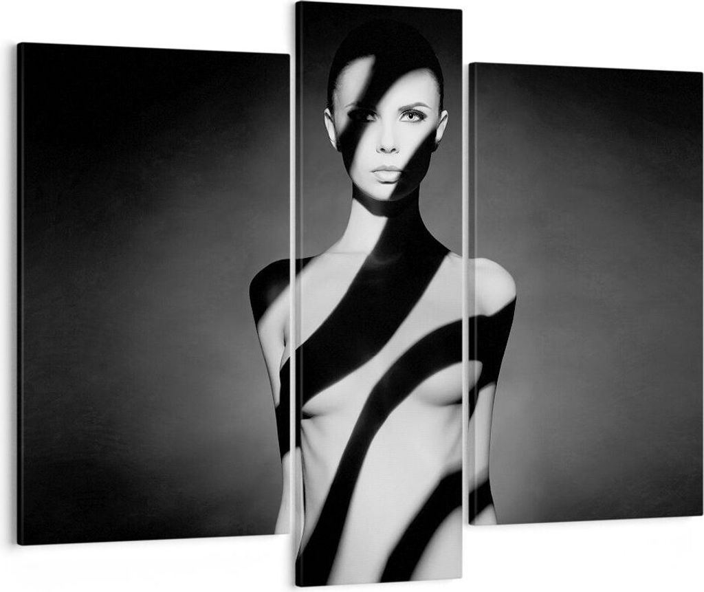 Bild auf Leinwand - Leinwandbild - 3 Teile - Nackt Frau Fotografie - 95x80cm - Wand Bild - Wanddeko - Wandbilder - Leinwanddruck - Bilder - Wanddek...