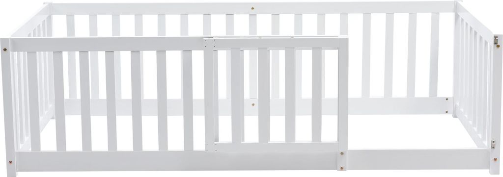OKWISH Lit Enfant 90x200 cm avec Barrières, Lit Bas Image du produit 