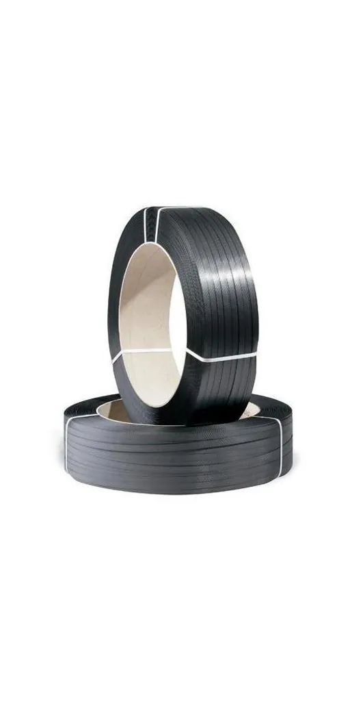 Feuillard plastique noir 16mm pour sécuriser vos envois industriels