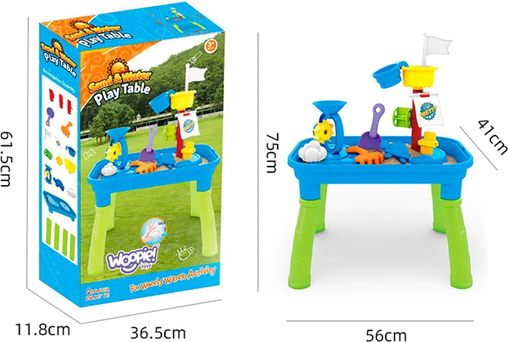 Table à eau Woopie 2 en 1 bac à sable bateau pirate avec 6 accessoires - 9