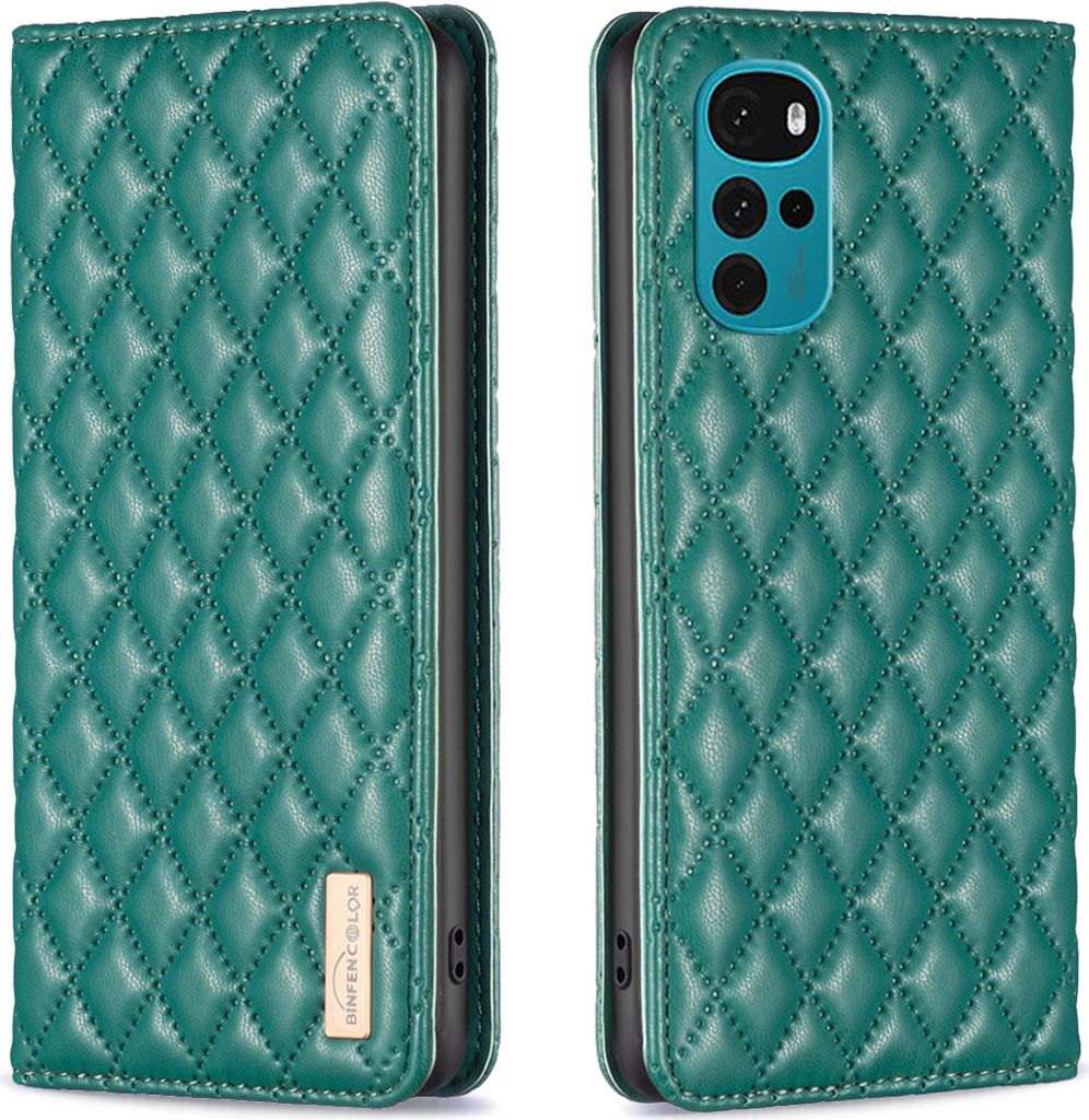 Moto G22 Hülle, Elegant Bookstyle Flip Leder Kartenfächer Produktbild 