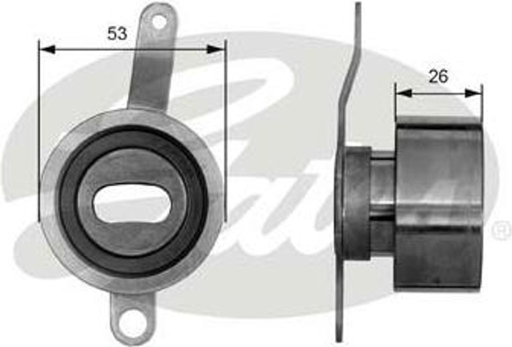 GATES T41023 Spannrolle, Zahnriemen OE 14510P08003 kompatibel mit Logo, HR-V, CRX, Civic, Capa, Accord