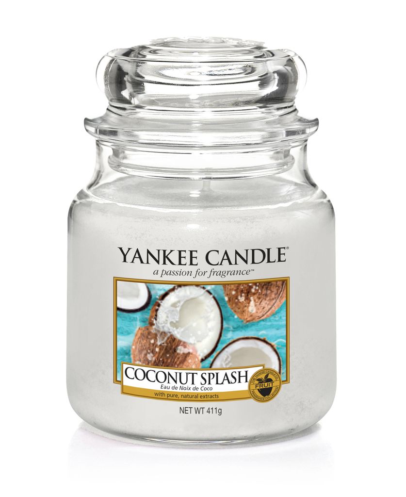 'YANKEE CANDLE Coconut Splash', Medium Jar (411g)