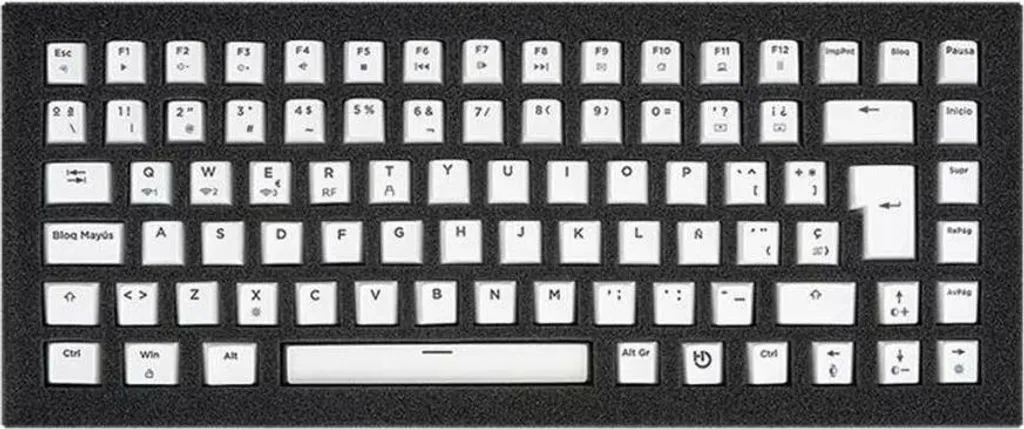Touches de Rechange PBT Hiditec GM1K Set de Capuchons KEYCP1000 Noir