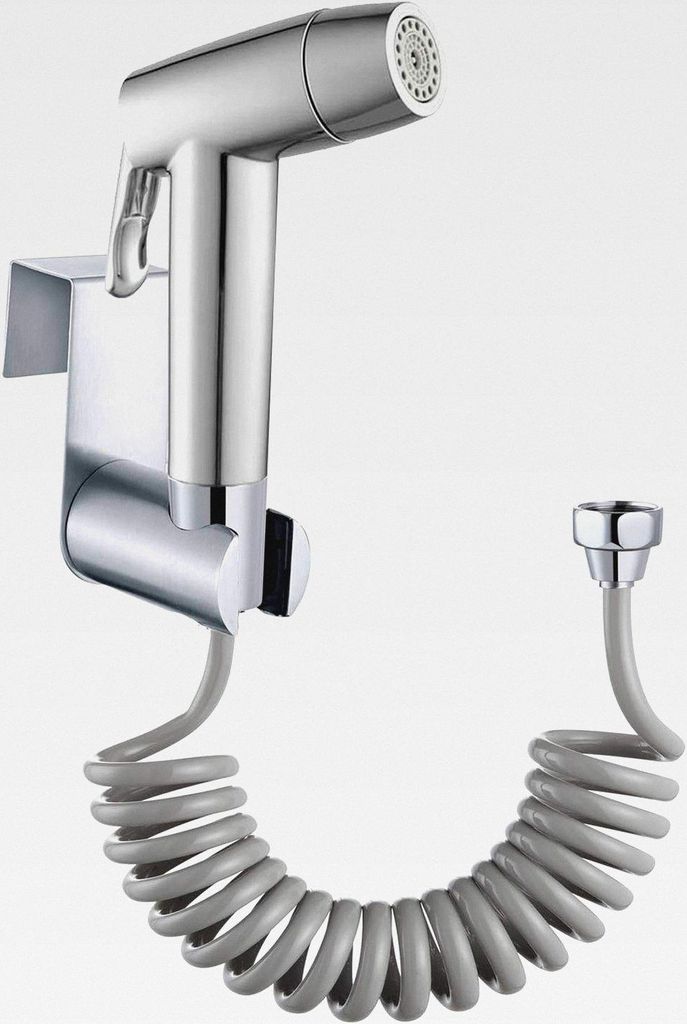 Handbrause für Bidet-Toilette, Badezimmer, mit Federschlauch, Wandhalterungs-Set, Closestool, Hockpfanne, Wasserblume, Bodenreinigungstuch, Windel...