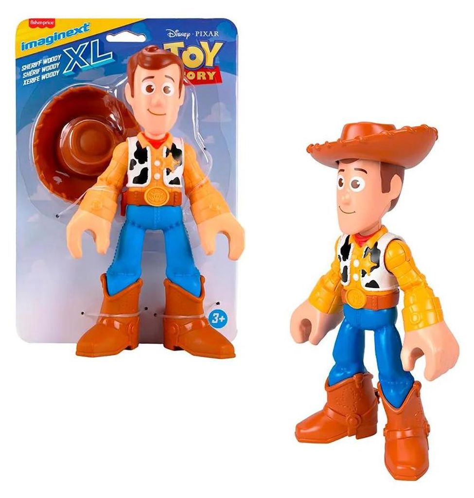 Fisher-Price Imaginext XL ca. 24 cm große Woody-Actionfigur mit Inspiration von Disney und Pixar Toy Story, 3 Jahr(e), Mehrfarbig, Kunststoff
