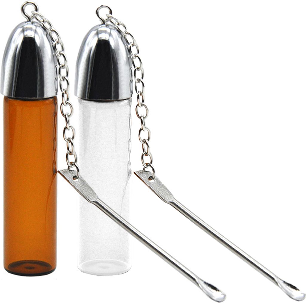 2-teilige Aufbewahrungsflasche, auslaufsicherer Gewürzbehälter, tragbare Pillenpulverflasche mit Mini-Löffel für Outdoor-Reisen und Camping