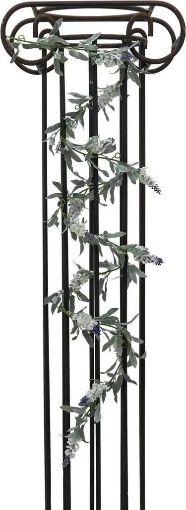 Guirlande fleurs artificielles blanches 180cm : décoration sans entretien