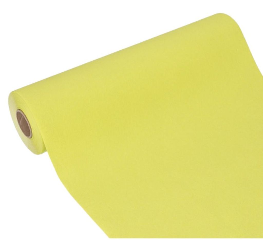 PAPSTAR Tischläufer "ROYAL Collection", limonengrün, 24 m x 40 cm | Schrumpffolie (1 Rolle)