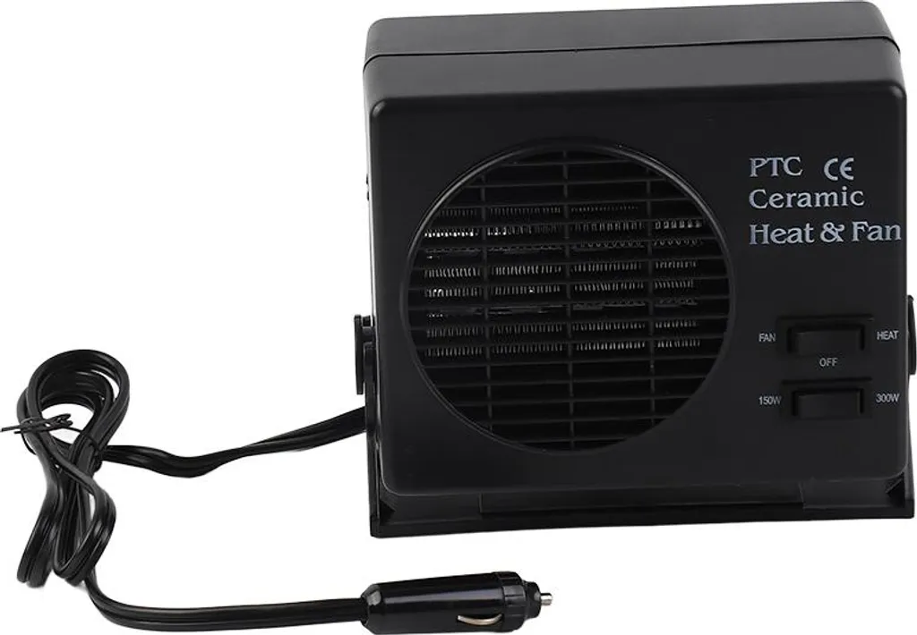 Termoventilatore Auto Ceramico 12V 300W Sbrinatore Rapido Parabrezza