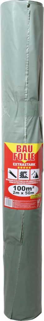 Jufol Baufolie Extrastark 0,1 mm 50 x 2 m = 100 m² transluzent