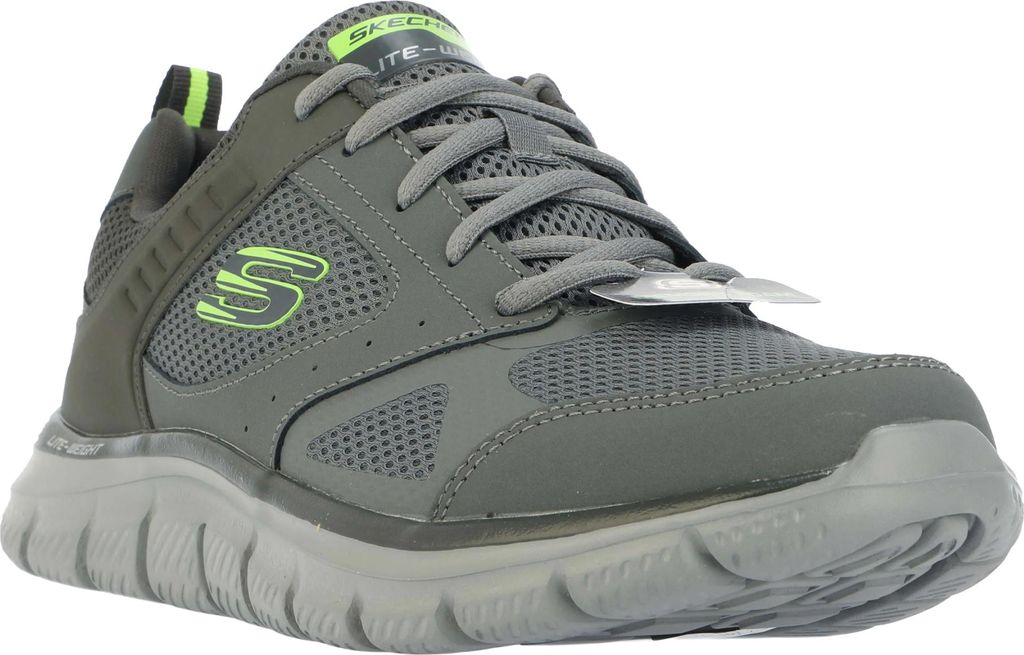 Skechers - Herren Sneaker "Track Syntac", Beschichtetes Leder GT228 (44,5 EU) (Holzkohle)