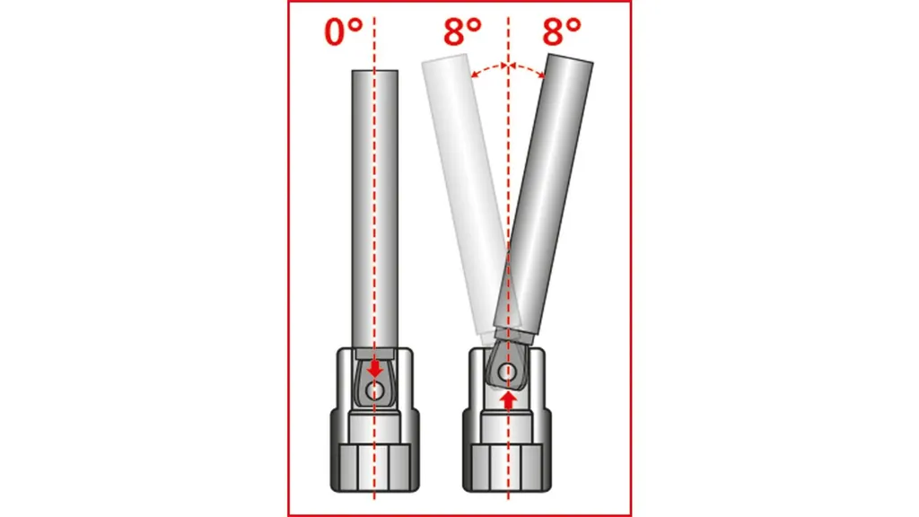 KS TOOLS 1/4" XXL estensione inclinabile 350 mm - 911.1548