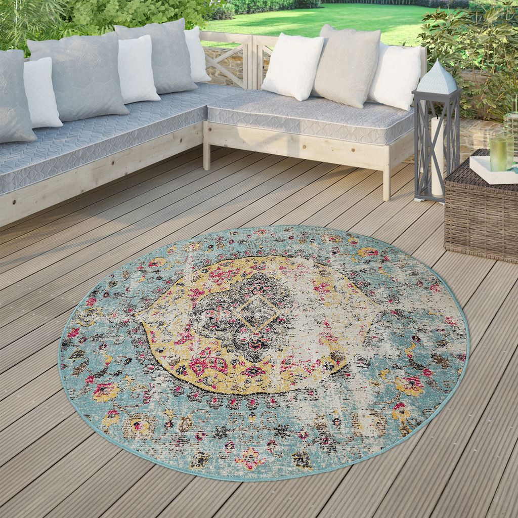 TT Home Moderner Outdoor Teppich Wetterfest für Innen & Produktbild 
